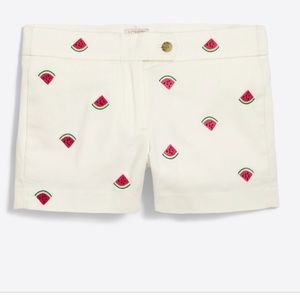 J.Crew 3" embroidered critter short (watermelon)
